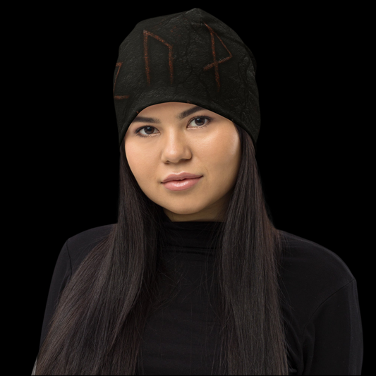 Berretto con stampa all over