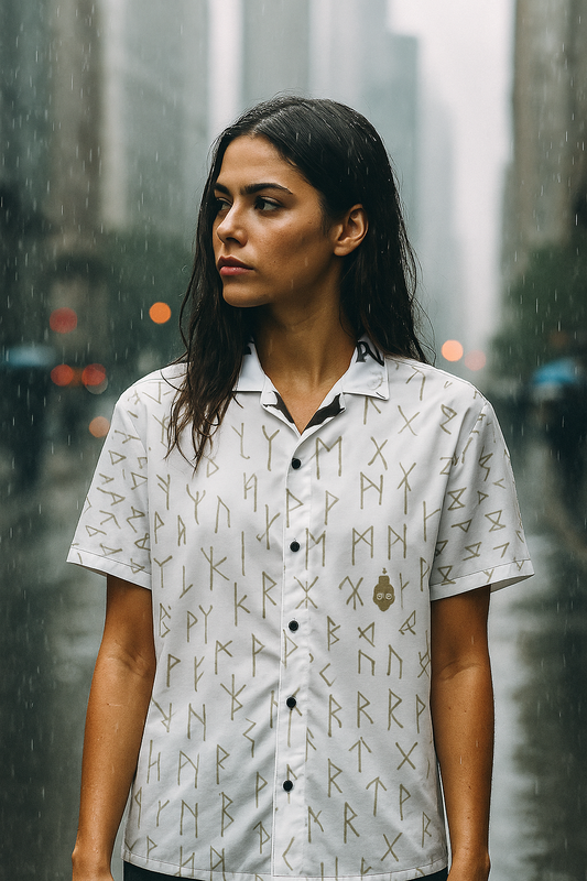 Camicia unisex rune per la sopravvivenza