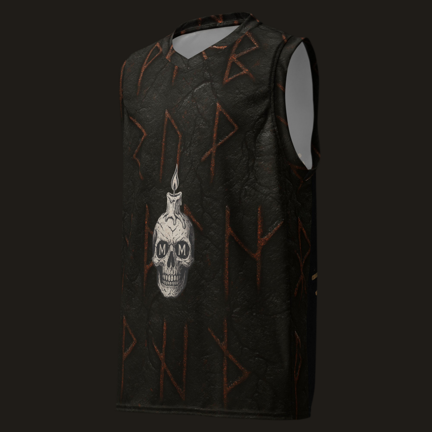 Maglietta da basket unisex riciclata. Un canestro apocalittico