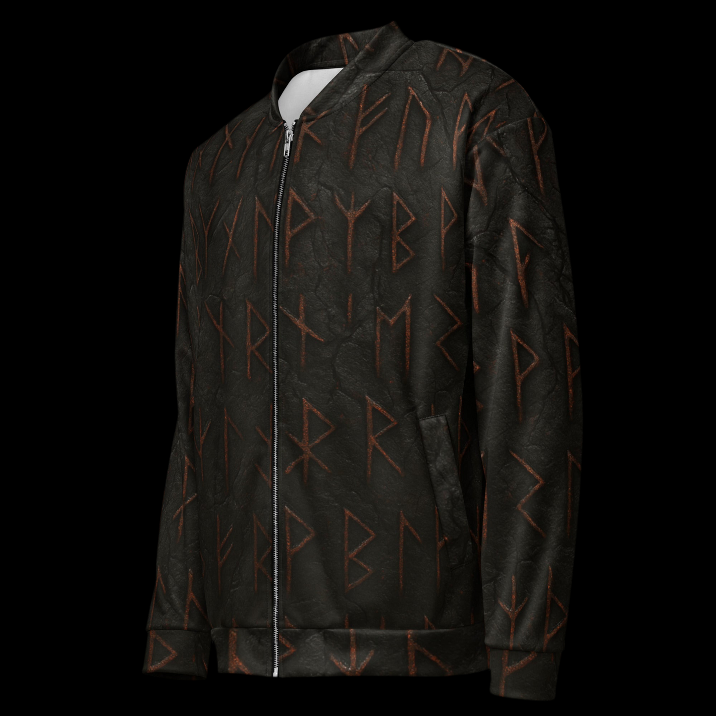 Bomber Unisex “Rune della Fine” – Giacca del Viandante