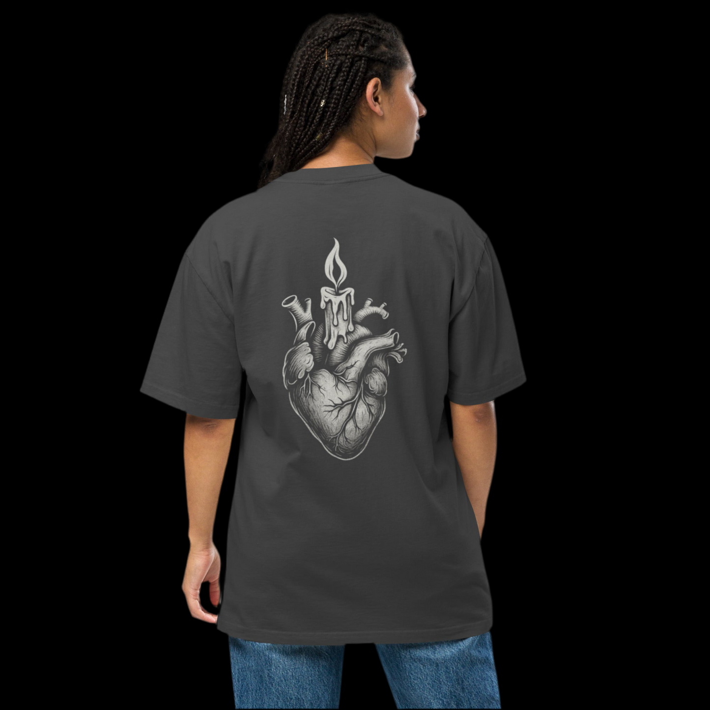 T-shirt sbiadita oversize