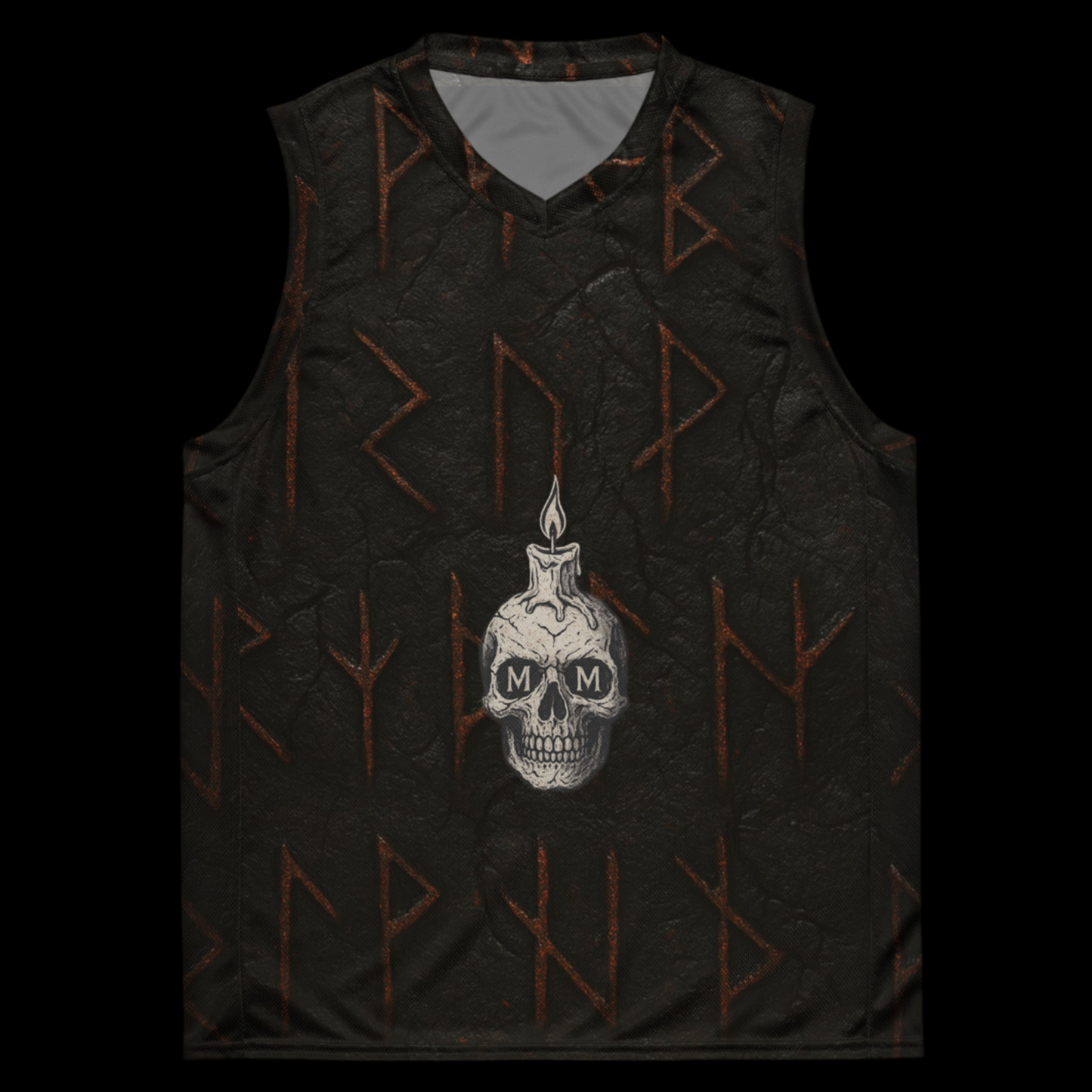 Maglietta da basket unisex riciclata. Un canestro apocalittico