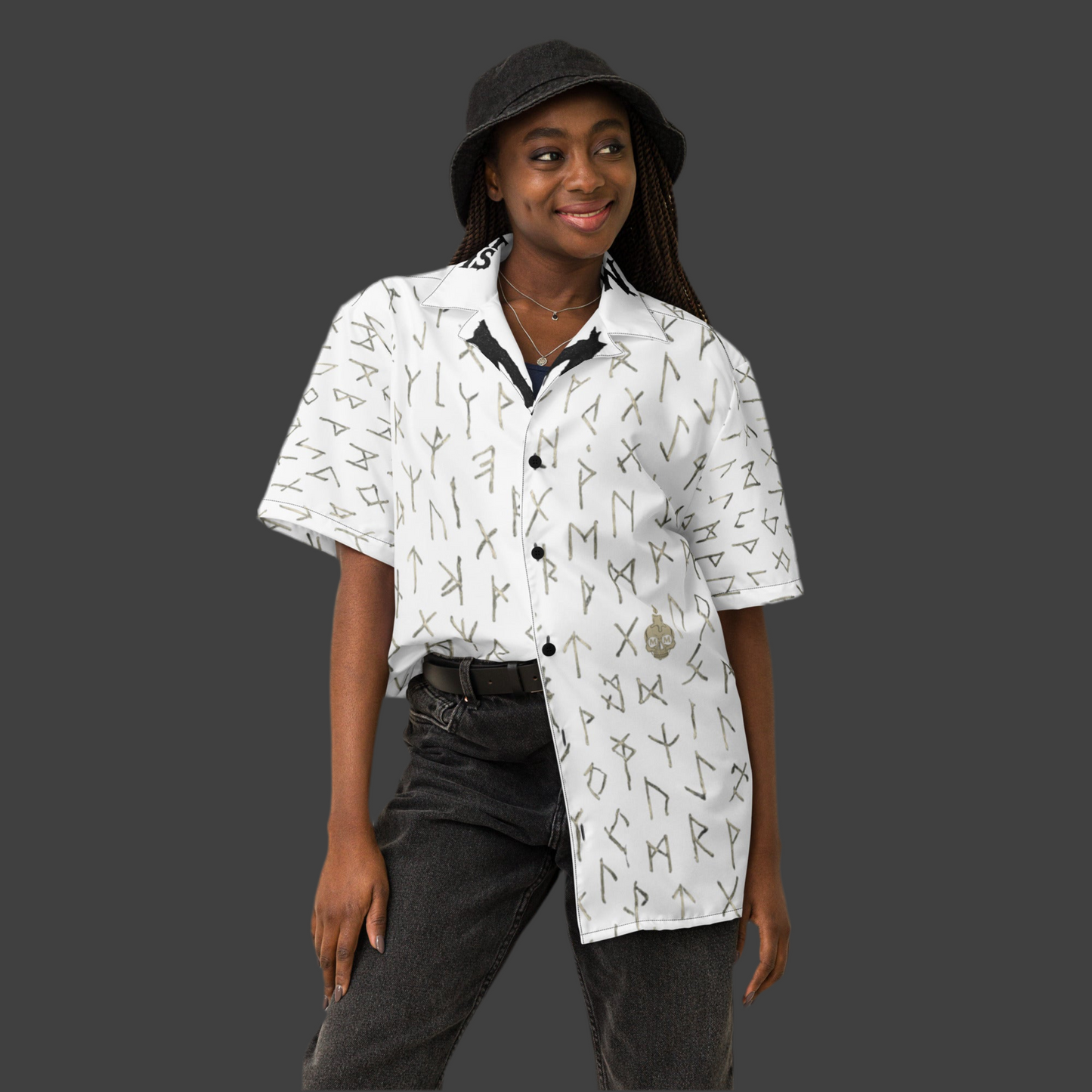 Camicia unisex rune per la sopravvivenza