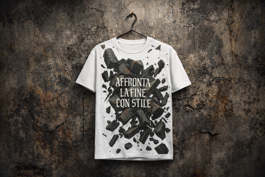 T-shirt girocollo in cotone da uomo