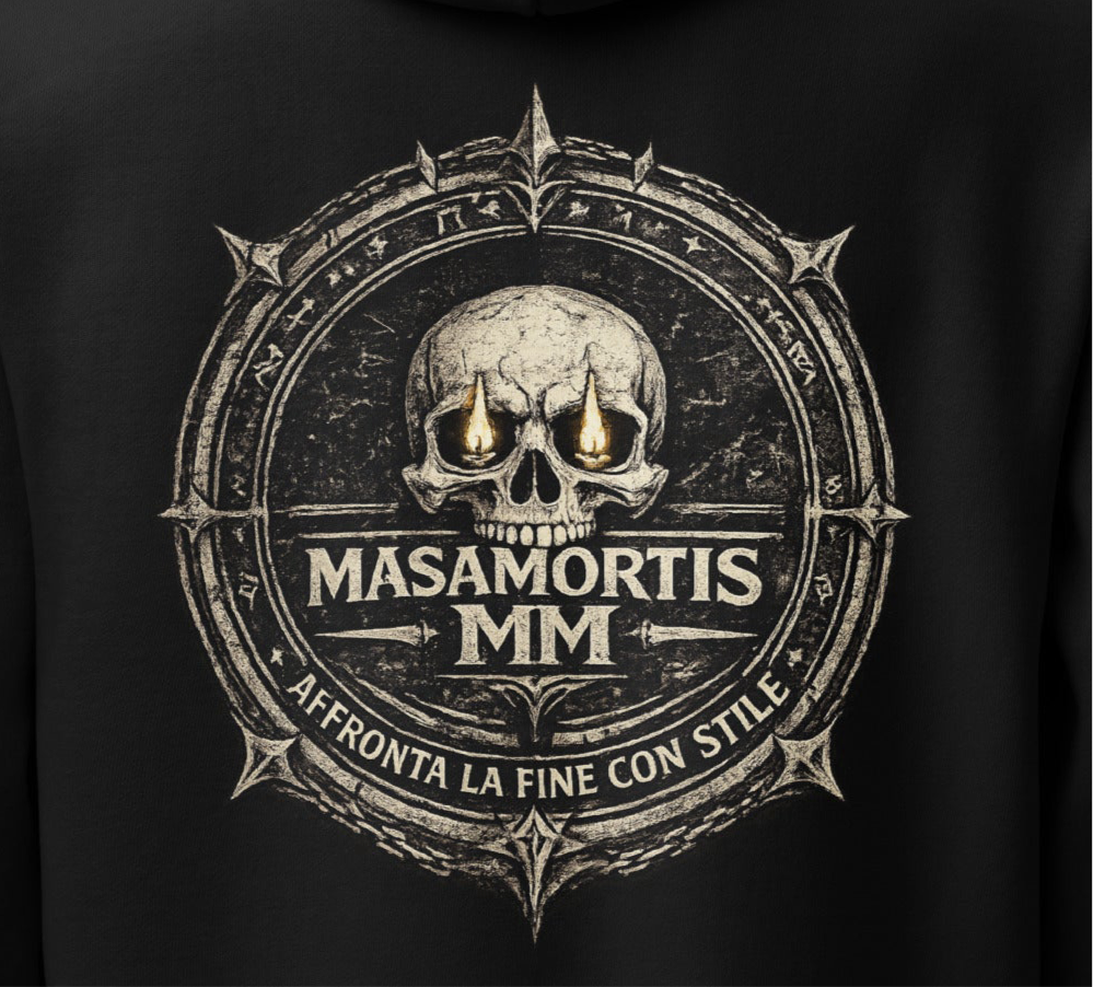 Felpa streetwear urban. MasaMortis , la fine con stile