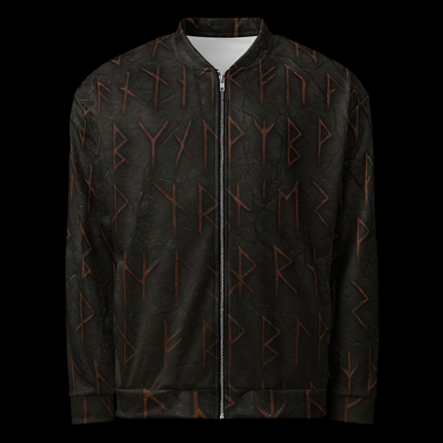 Bomber Unisex “Rune della Fine” – Giacca del Viandante