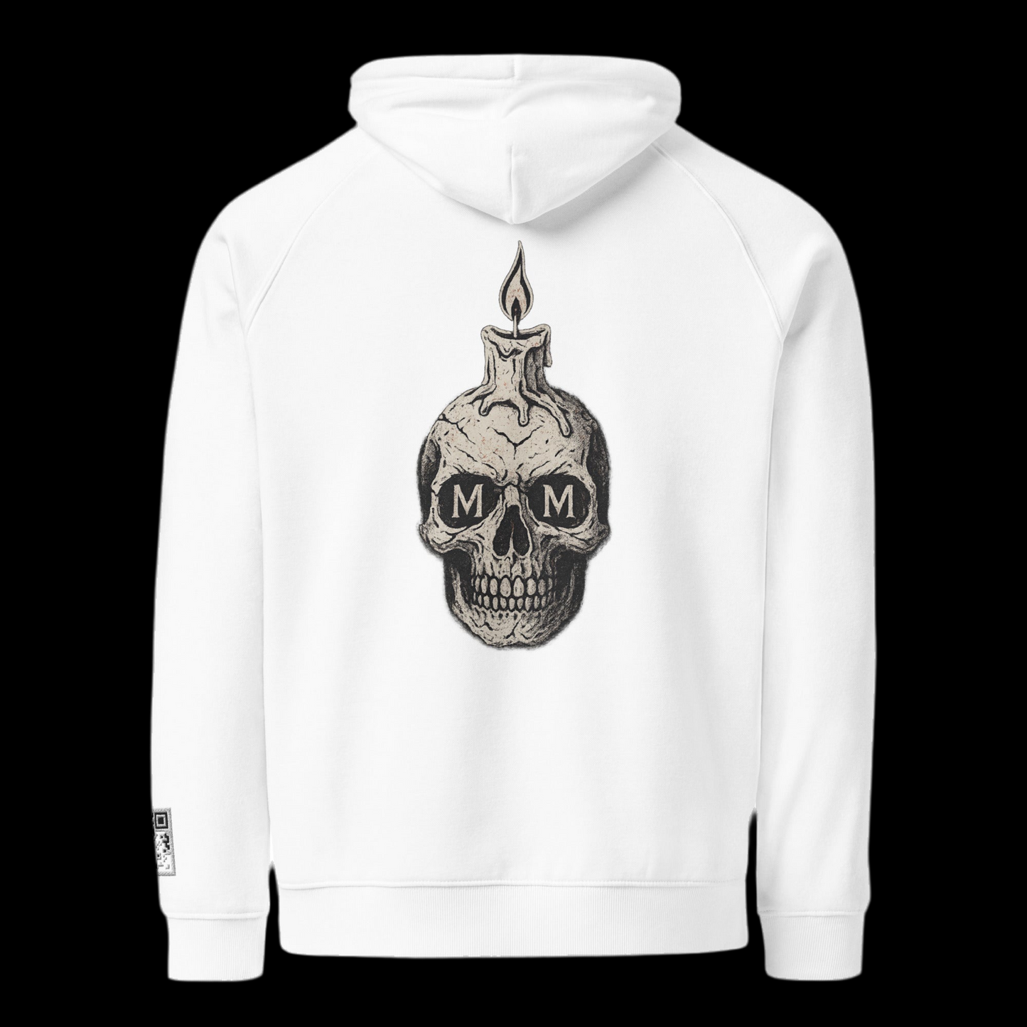 Felpa raglan ecologica con cappuccio unisex