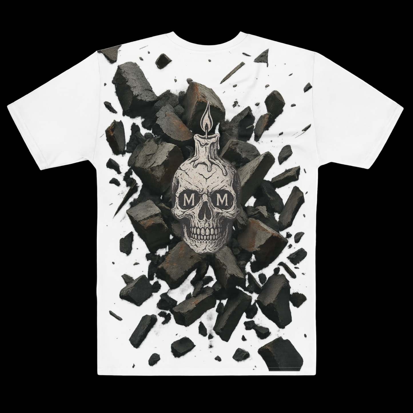 T-shirt girocollo in cotone da uomo