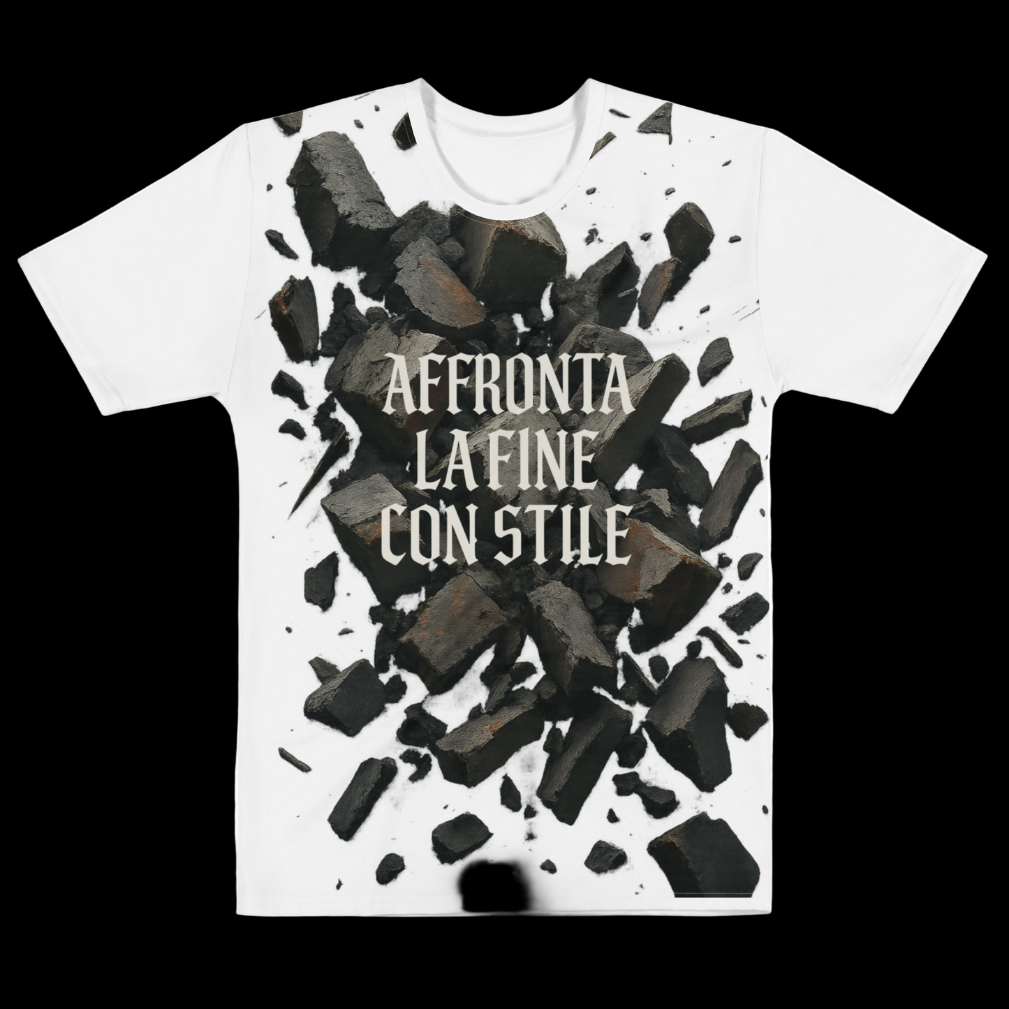T-shirt girocollo in cotone da uomo