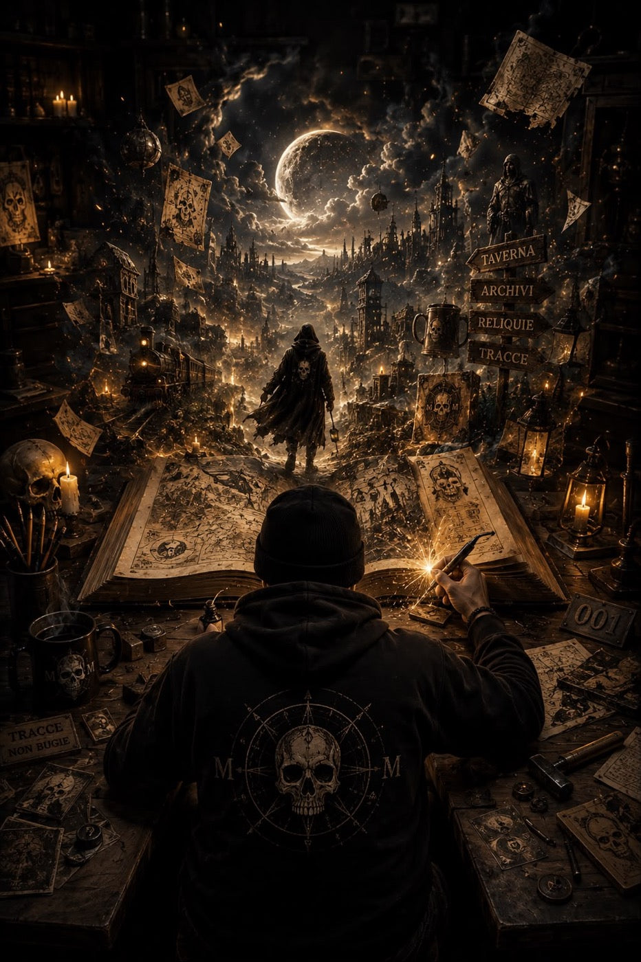 Masa Mortis disegna il mondo del Viandante